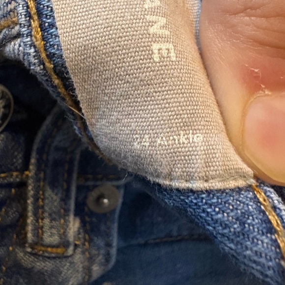 EVERLANE High-Rise Ankle Jeans in Medium Blue Wash High-Waisted Denim Size 24 - Picture 9 of 12